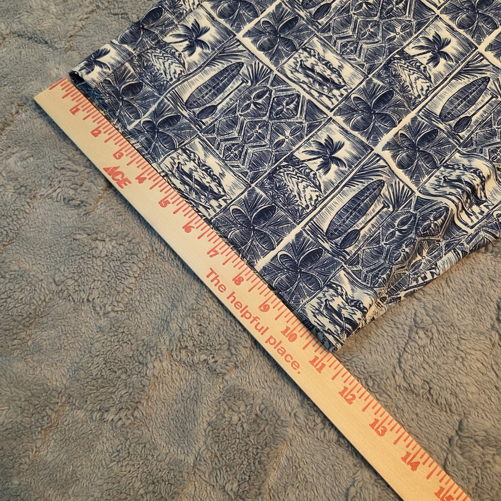 Mens FAVANT Hawaiian Shorts Size 34 White blue Surfer - Picture 5 of 7